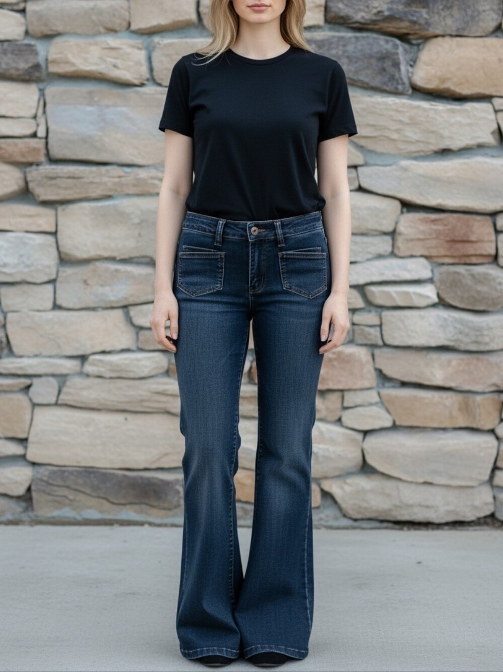 Classic Women's Denim Jeans - Blue